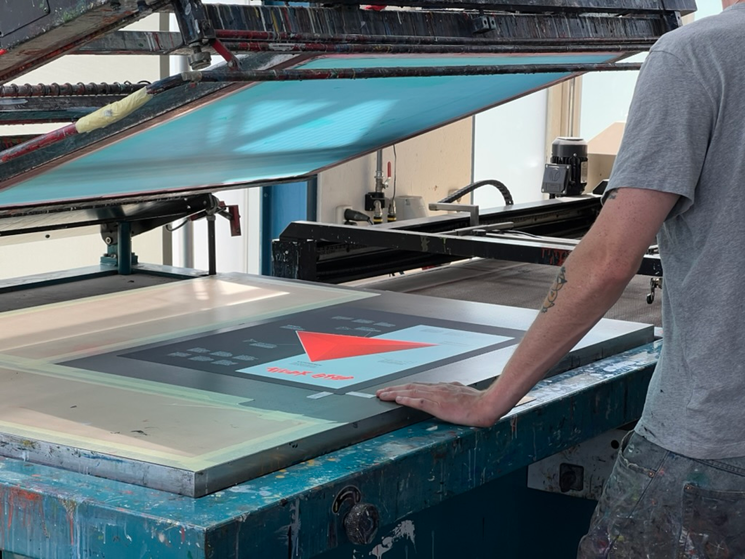Silk screen printing process